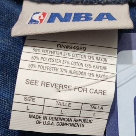 NBA 76ERS Womens Long Sleeve T-Shirt Large -P - Picture 2 of 2